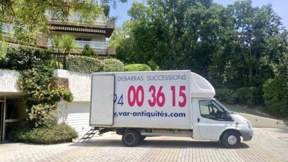 Camion de débarras Var-antiquités