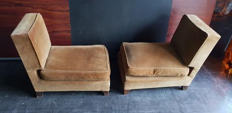 Paire de fauteuils vintage achetés récemment