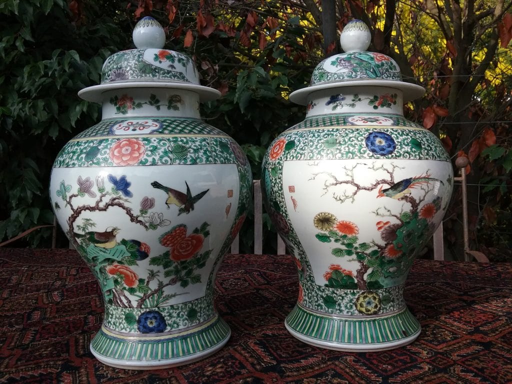 Potiches chinoises anciennes en porcelaine – achat à Bandol par Var Antiquités (XIXe siècle)